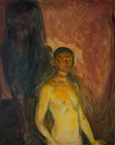 Selbstporträt in der Hölle Edvard Munch